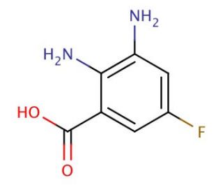 2,3-diamino-5-fluorobenzoic acid - chemical structure image