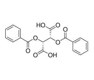 (&minus;)-2,3-Dibenzoyl-L-tartaric acid, anhydrous (CAS 2743-38-6) - chemical structure image
