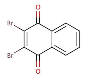 2,3-Dibromo-1,4-naphthoquinone (CAS 13243-65-7) - chemical structure image