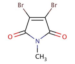 2,3-Dibromo-N-methylmaleimide (CAS 3005-27-4) - chemical structure image