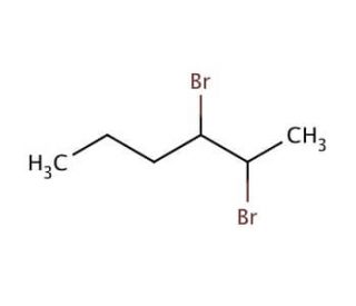 2,3-Dibromohexane, mixture of diastereomers (CAS 6423-02-5) - chemical structure image