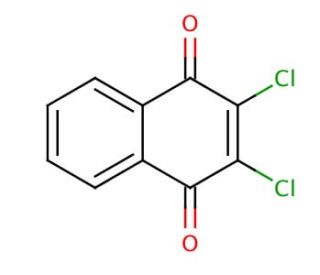 2,3-Dichloro-1,4-naphthoquinone (CAS 117-80-6) - chemical structure image