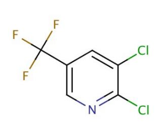 2,3-Dichloro-5-(trifluoromethyl)pyridine (CAS 69045-84-7) - chemical structure image
