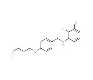 2,3-Dichloro-N-[4-(pentyloxy)benzyl]aniline - chemical structure image