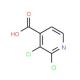 2,3-Dichloroisonicotinic acid (CAS 184416-84-0) - chemical structure image