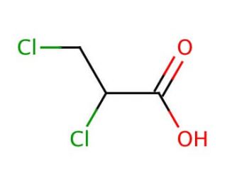 2,3-Dichloropropionic acid (CAS 565-64-0) - chemical structure image