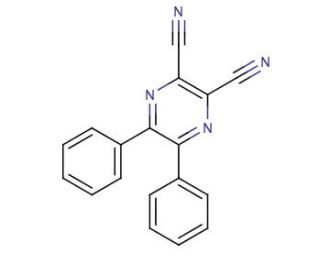 2,3-Dicyano-5,6-diphenylpyrazine (CAS 52197-23-6) - chemical structure image