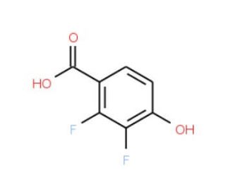 2,3-Difluoro-4-hydroxybenzoic acid (CAS 175968-39-5) - chemical structure image