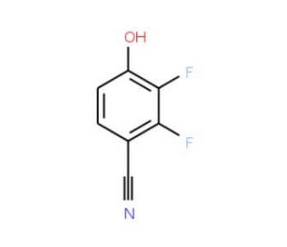 2,3-Difluoro-4-hydroxybenzonitrile (CAS 126162-38-7) - chemical structure image