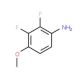 2,3-Difluoro-4-methoxyaniline (CAS 155020-51-2) - chemical structure image