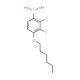 2,3-Difluoro-4-(n-hexyloxy)phenylboronic acid (CAS 121219-20-3) - chemical structure image