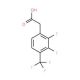 2,3-Difluoro-4-(trifluoromethyl)phenylacetic acid (CAS 247113-95-7) - chemical structure image
