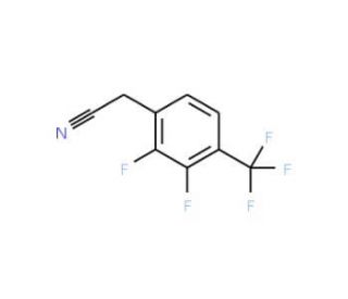 2,3-Difluoro-4-(trifluoromethyl)phenylacetonitrile - chemical structure image