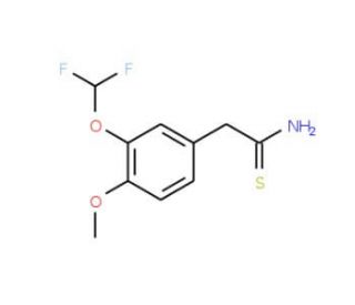 2-[3-(difluoromethoxy)-4-methoxyphenyl]ethanethioamide - chemical structure image