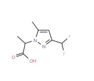 2-[3-(Difluoromethyl)-5-methyl-1H-pyrazol-1-yl]-propanoic acid - chemical structure image