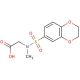 [(2,3-dihydro-1,4-benzodioxin-6-ylsulfonyl)(methyl)amino]acetic acid - chemical structure image