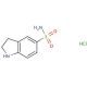2,3-dihydro-1H-indole-5-sulfonamide hydrochloride - chemical structure image
