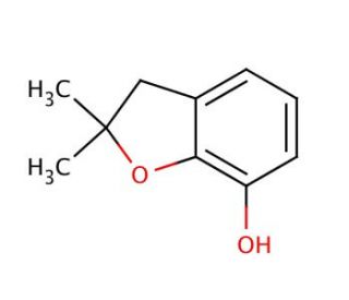 2,3-Dihydro-2,2-dimethyl-7-benzofuranol (CAS 1563-38-8) - chemical structure image