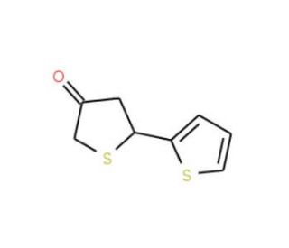 2,3-Dihydro-2,2&prime;-bithiophen-4(5H)-one (CAS 108372-48-1) - chemical structure image