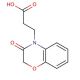 2,3-Dihydro-3-oxo-4H-1,4-benzoxazine-4-propionic acid (CAS 23866-15-1) - chemical structure image