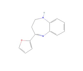 2,3-Dihydro-4-(fur-2-yl)-1H-1,5-benzodiazepine (CAS 394655-12-0) - chemical structure image