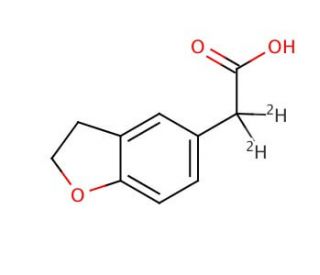 2,3-Dihydro-5-benzofuranacetic Acid-d2 - chemical structure image