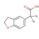 2,3-Dihydro-5-benzofuranacetic Acid-d2 - chemical structure image