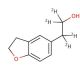 2,3-Dihydro-5-benzofuranethanol-d4 (CAS 1185079-36-0) - chemical structure image
