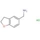 2,3-Dihydro-5-benzofuranmethanamine hydrochloride - chemical structure image