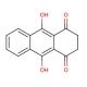2,3-Dihydro-9,10-dihydroxy-1,4-anthracenedione (CAS 17648-03-2) - chemical structure image