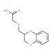 (2,3-Dihydro-benzo[1,4]dioxin-2-ylmethoxy)-acetic acid - chemical structure image