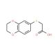 (2,3-Dihydro-benzo[1,4]dioxin-6-ylsulfanyl)-acetic acid - chemical structure image