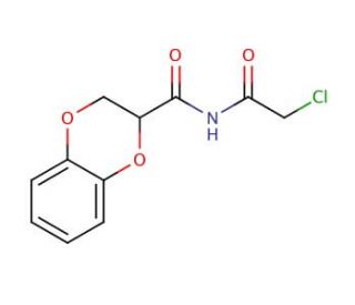 2,3-Dihydro-benzo[1,4]dioxine-2-carboxylic acid (2-chloro-acetyl)-amide - chemical structure image