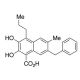 2,3-Dihydroxy-6-methyl-7-(phenylmethyl)-4-propyl-1-naphthalenecarboxylic Acid (CAS 213971-34-7) - chemical structure image