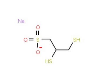 2,3-Dimercapto-1-propanesulfonic acid sodium salt (CAS 4076-02-2) - chemical structure image