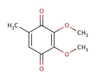 2,3-Dimethoxy-5-methyl-p-benzoquinone (CAS 605-94-7) - chemical structure image