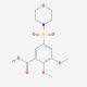 2,3-dimethoxy-5-(morpholin-4-ylsulfonyl)benzoic acid - chemical structure image