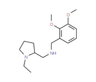 (2,3-Dimethoxy-benzyl)-(1-ethyl-pyrrolidin-2-ylmethyl)-amine - chemical structure image