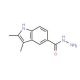 2,3-Dimethyl-1H-indole-5-carboxylic acid hydrazide (CAS 5094-42-8) - chemical structure image