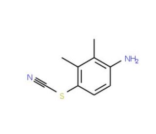 2,3-Dimethyl-4-thiocyanatoaniline (CAS 23530-64-5) - chemical structure image