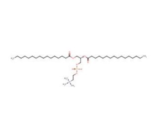 2,3-Dipalmitoyl-sn-glycero-1-phosphocholine (CAS 35418-55-4) - chemical structure image