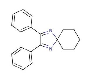 2,3-Diphenyl-1,4-diazaspiro[4.5]deca-1,3-diene (CAS 5396-98-5) - chemical structure image