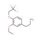 2-[3-ethoxy-4-(2,2,2-trifluoroethoxy)phenyl]ethanamine (CAS 1182930-66-0) - chemical structure image