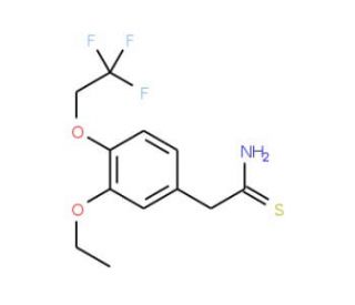 2-[3-ethoxy-4-(2,2,2-trifluoroethoxy)phenyl]ethanethioamide - chemical structure image
