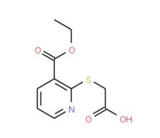 2-{[3-(ethoxycarbonyl)pyridin-2-yl]sulfanyl}acetic acid (CAS 697265-62-6) - chemical structure image