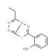 2-(3-Ethyl-[1,2,4]triazolo[3,4-b][1,3,4]-thiadiazol-6-yl)-phenylamine - chemical structure image