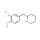 2-(3-Fluoro-4-methoxy-benzyl)-piperidine hydrochloride (CAS 1170364-71-2) - chemical structure image