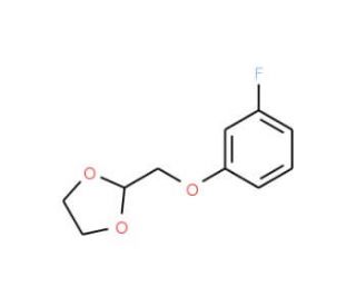 2-(3-Fluoro-phenoxymethyl)-[1,3]dioxolane (CAS 850348-80-0) - chemical structure image