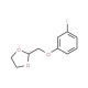 2-(3-Fluoro-phenoxymethyl)-[1,3]dioxolane (CAS 850348-80-0) - chemical structure image