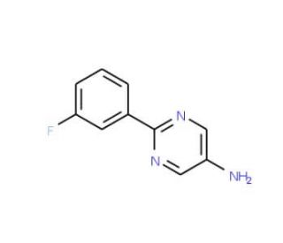 2-(3-fluorophenyl)pyrimidin-5-amine - chemical structure image